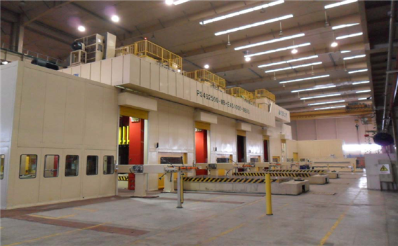 公司與KUKA、力士樂合作生產(chǎn)的江淮PS4S2500伺服沖壓線