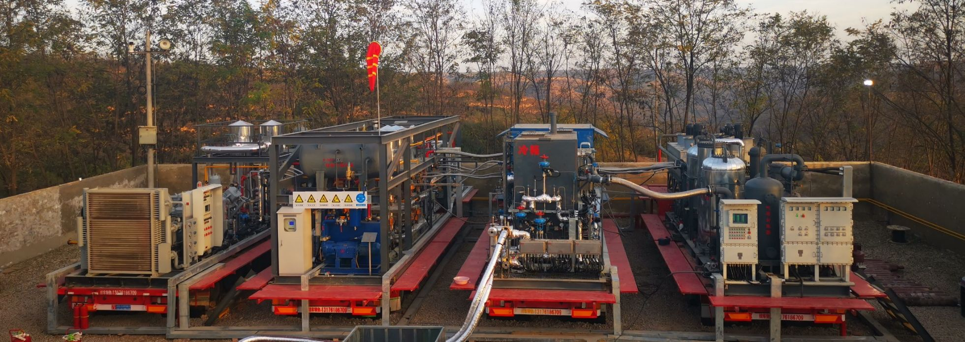 車載移動(dòng)式油田伴生氣液化裝置