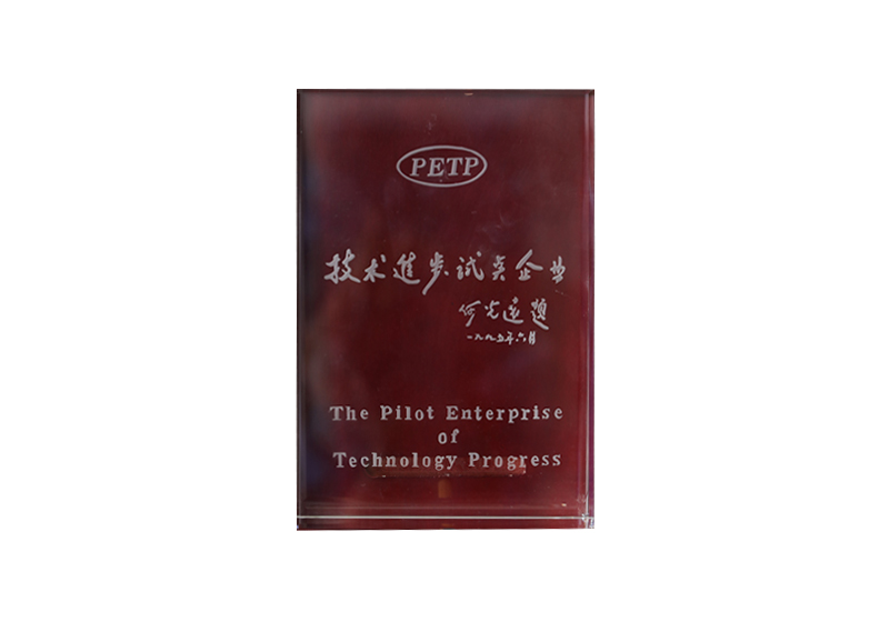 PETP技術(shù)進步試點企業(yè)